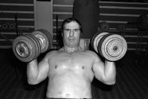 Roy Pretty Boy Shaw boxer in training 1975 Roy Pretty Boy Shaw boxer in training 1975