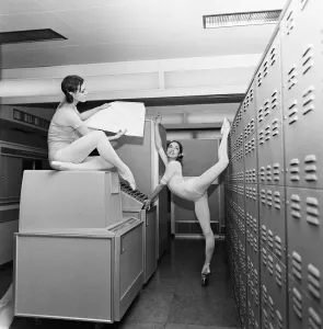 Royal Ballet Company dancers Lesley Collier aged 22 from Orpington and Marilyn Thompson Royal Ballet Company dancers Lesley Collier aged 22 from Orpington and Marilyn Thompson