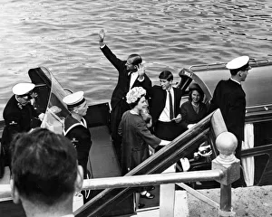 The Royal Family at Holyhead en route to Scotland. 10th August 1965 The Royal Family at Holyhead en route to Scotland. 10th August 1965