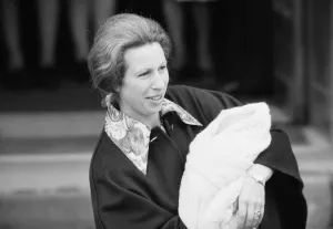Her Royal Highness Anne leaves St Mary's Hospital in Paddington Her Royal Highness Anne leaves St Mary's Hospital in Paddington