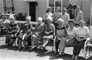 Royal Wedding Celebrations In Ulster July 1981 Pensioners enjoying the sunshine Royal Wedding Celebrations In Ulster July 1981 Pensioners enjoying the sunshine