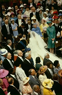 Royal Wedding of Prince Charles & Lady Diana Spencer walking back down the aisle together Royal Wedding of Prince Charles & Lady Diana Spencer walking back down the aisle together