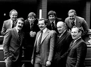 Images Dated 1st December 1980: Rugby Captains: Captains past and present of the English rugby team gathered today to