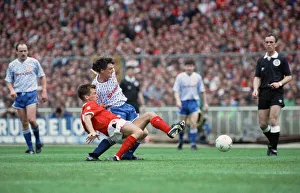Rumbelows Cup Final at Wembley Stadium. Nottingham Forest 0 v Manchester United 1 Rumbelows Cup Final at Wembley Stadium. Nottingham Forest 0 v Manchester United 1