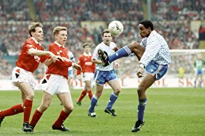 Rumbelows Cup Final at Wembley Stadium. Nottingham Forest 0 v Manchester United 1 Rumbelows Cup Final at Wembley Stadium. Nottingham Forest 0 v Manchester United 1