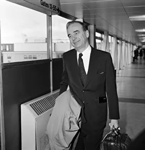 Rupert Murdoch leaving Heathrow airport for New York. 11th March 1982 Rupert Murdoch leaving Heathrow airport for New York. 11th March 1982