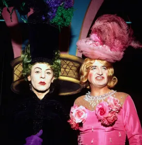 Russell Hunter & Bill Simpson in pantomime December 1972 Russell Hunter & Bill Simpson in pantomime December 1972