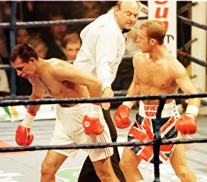Ryan Rhodes beating Yuri Epifantsev October 1997 the referee stops the fight in Ryan Rhodes beating Yuri Epifantsev October 1997 the referee stops the fight in