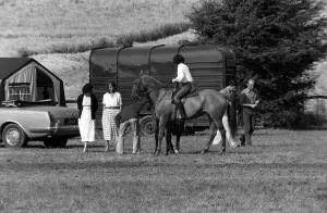 Sabrina Guinness with Prince Charles August 1979 at Midhurst stables Sabrina Guinness with Prince Charles August 1979 at Midhurst stables