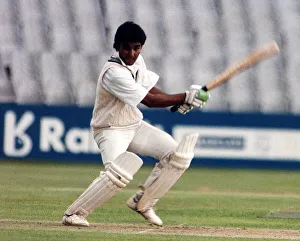 Sachin Tendulkar July 1990 cricket player stands in whites in practice nets Sachin Tendulkar July 1990 cricket player stands in whites in practice nets