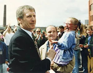 Sacked Celtic manager Billy McNeill pictured outside Parkhead Stadium with Celtic Sacked Celtic manager Billy McNeill pictured outside Parkhead Stadium with Celtic