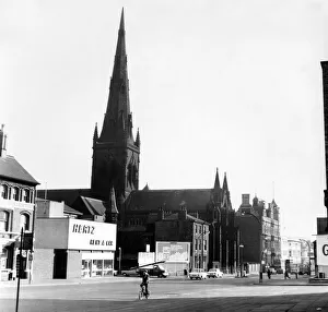 Salford Cathedral, Manchester. 20th February 1967. The Cathedral Church of St Salford Cathedral, Manchester. 20th February 1967. The Cathedral Church of St