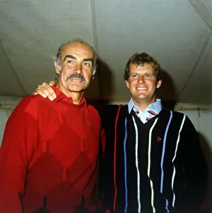 Sandy Lyle with arm around Sean Connery October 1991 Sandy Lyle with arm around Sean Connery October 1991