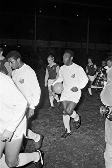 Images Dated 21st February 1972: Santos FC player Pele, pictured at Villa Park for a match against Aston Villa