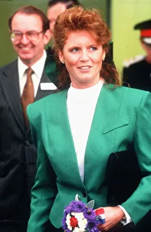 Sarah ferguson on a visit to the superhanger at the imperial war museum Sarah ferguson on a visit to the superhanger at the imperial war museum