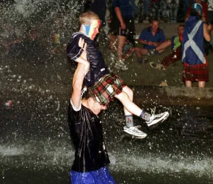 Scotland fans World Cup France 98 Football June 1998 Scottish supporters Scotland fans World Cup France 98 Football June 1998 Scottish supporters