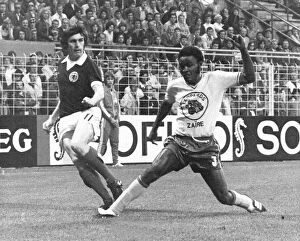 Images Dated 16th June 1974: Scotland v Zaire during Football World Cup finals 1974 Peter Lorimer in