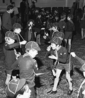 Images Dated 1st June 1974: Scouts taking part in the scouting conker championship held at RAF Stafford