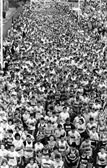A sea of faces at the mass start of the Junior Great North Run in Gateshead A sea of faces at the mass start of the Junior Great North Run in Gateshead
