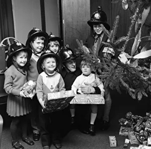Seal Sands fire station children's party. 1972 Seal Sands fire station children's party. 1972