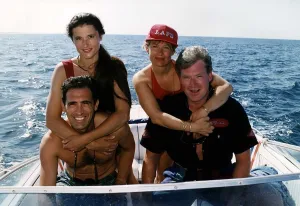 Sean Blowers Actor with wife Shirley and Andrew Kazamia actor with his wife Fran on a Sean Blowers Actor with wife Shirley and Andrew Kazamia actor with his wife Fran on a