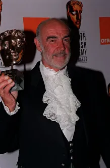 Sean Connery Actor April 98 At the BAFTA awards holding award Sean Connery Actor April 98 At the BAFTA awards holding award