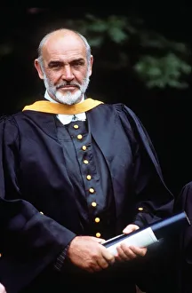 Sean Connery actor receives an Honorary Degree from St Andrews University Scotland Sean Connery actor receives an Honorary Degree from St Andrews University Scotland