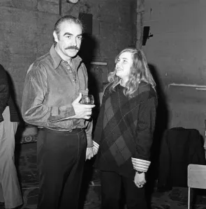 Sean Connery held a party at Twickenham Film Studios to mark the end of shooting his new Sean Connery held a party at Twickenham Film Studios to mark the end of shooting his new