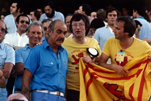 Sean Connery with Scotland football supporters June 1982 Sean Connery with Scotland football supporters June 1982