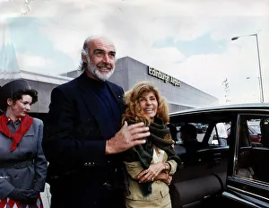 Sean Connery and wife Micheline Connery at Edinburgh Airport Sean Connery and wife Micheline Connery at Edinburgh Airport