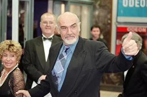 Images Dated 30th June 1999: Sean Connery and his wife Micheline at the film premiere of 'Entrapment'