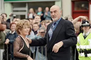 Images Dated 30th June 1999: Sean Connery and his wife Micheline at the film premiere of 'Entrapment'