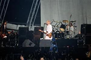 Seattle-based grunge rock group Nirvana, on stage during the group' Seattle-based grunge rock group Nirvana, on stage during the group'