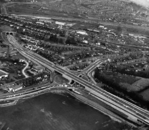 A section of the M4 from Malpas Road roundabout junction towards the Brynglas tunnels A section of the M4 from Malpas Road roundabout junction towards the Brynglas tunnels