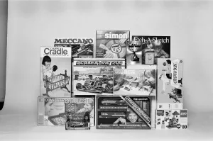A selection of children's toys and games. 24th November 1979 A selection of children's toys and games. 24th November 1979