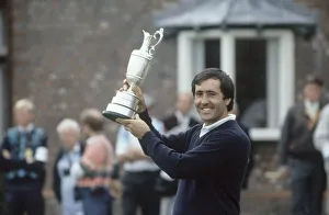 Seve Ballesteros with 1988 British Open trophy July 1988 Seve Ballesteros with 1988 British Open trophy July 1988