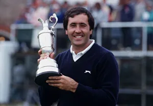 Seve Ballesteros with 1988 British Open trophy July 1988 Seve Ballesteros with 1988 British Open trophy July 1988
