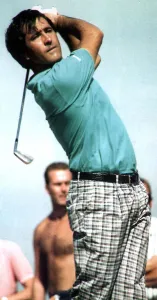 Seve Ballesteros playing stroke at the British Open golf at Royal Troon July 1989 Seve Ballesteros playing stroke at the British Open golf at Royal Troon July 1989