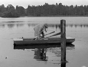 Sheila Hancock Actress May 1968 At Liphook Health Farm Pictured Rowing Boat Sheila Hancock Actress May 1968 At Liphook Health Farm Pictured Rowing Boat