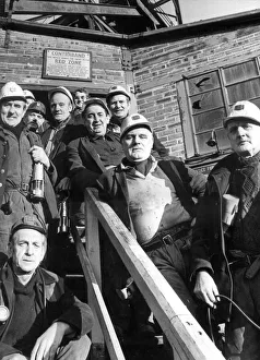 The last shift going down at Burradon Colliery, November 1975 The last shift going down at Burradon Colliery, November 1975