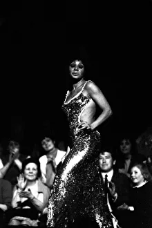 Shirley Bassey performing on stage in concert at Newcastle City Hall 30th April 1971 Shirley Bassey performing on stage in concert at Newcastle City Hall 30th April 1971