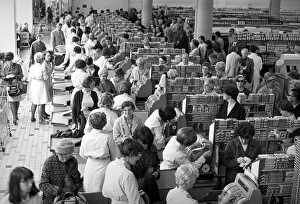 Shoppers in Sainsbury's store in Coventry. 25th July 1967 Shoppers in Sainsbury's store in Coventry. 25th July 1967