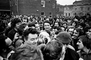 Images Dated 11th February 1975: Shrove Tuesday and Ash Wednesday herald, in Ashbourne, Derbyshire