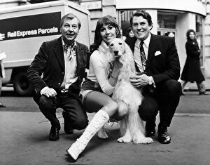 Images Dated 10th March 1971: Singer Anita Harris, actor Clive Dunn and Pianist Russ Conway - March 1971 Star in