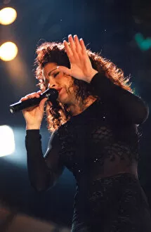 Images Dated 27th November 1996: Singer Gloria Estefan performing in concert at the Newcastle Arena 27 November 1996