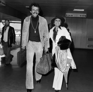 Singer Shirley Bassey and husband Sergio Novak arrive at London Airport from Switzerland Singer Shirley Bassey and husband Sergio Novak arrive at London Airport from Switzerland