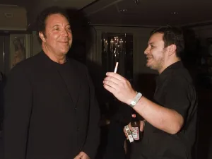 Singer Tom Jones at the Mercury Music Awards September 1999 with James D Bradford Singer Tom Jones at the Mercury Music Awards September 1999 with James D Bradford
