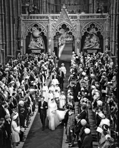 Sir Angus James Bruce Ogilvy and his bride Princess Alexandra of Kent Sir Angus James Bruce Ogilvy and his bride Princess Alexandra of Kent