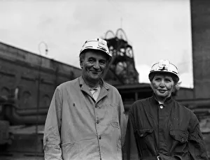 Sir Bernard and Lady Docker visited the Water Haigh Colliery, near Leeds Sir Bernard and Lady Docker visited the Water Haigh Colliery, near Leeds