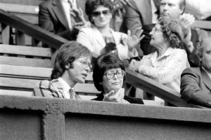 Sir Cliff Richard at Wimbledon 1982. July 1982 82-3495-002 Sir Cliff Richard at Wimbledon 1982. July 1982 82-3495-002